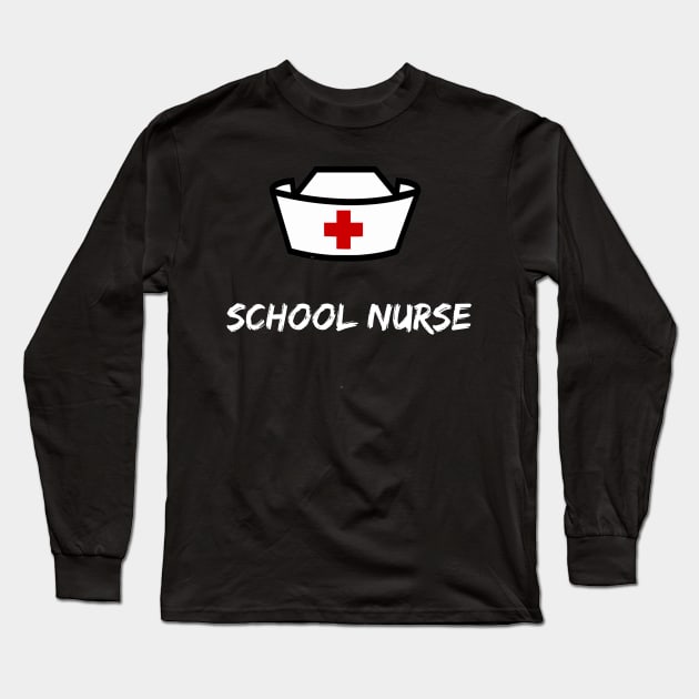 School Nurse Long Sleeve T-Shirt by DaSy23